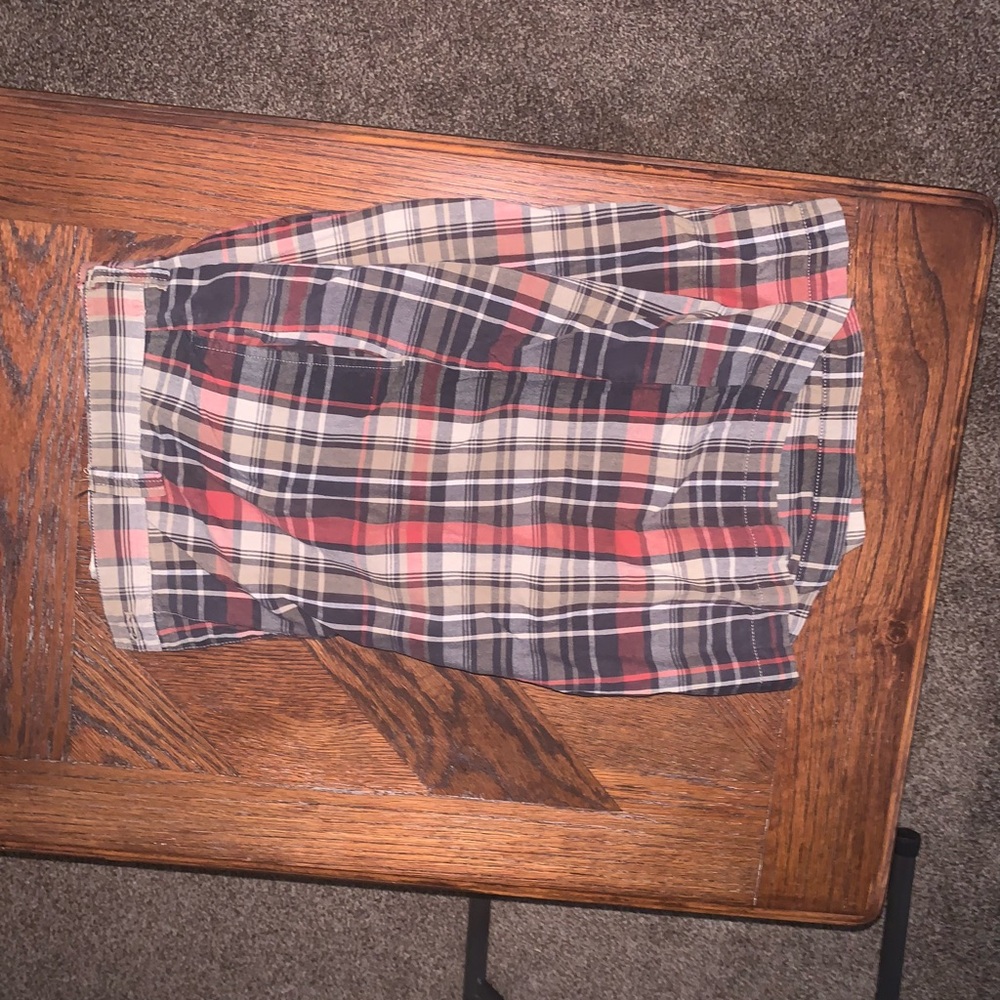 Chaps Plaid Men Shorts - Red, Blue, Cream